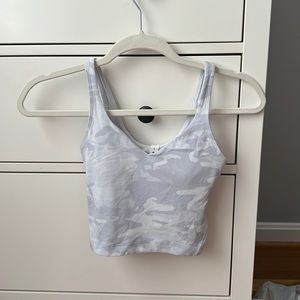 lululemon white camo align tank